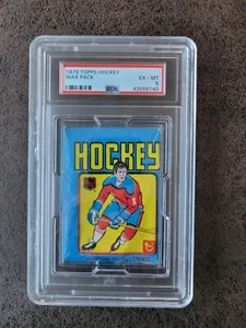 1979-80 Topps HOCKEY Original Unopened Wax Pack PSA 6 Rare! Gretzky Rookie? - Picture 1 of 4