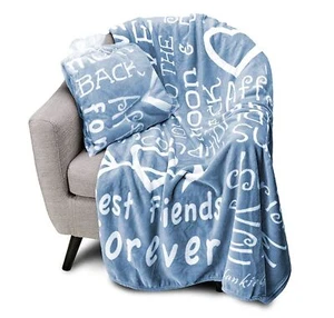 BlankieGram I Love You Throw Blanket Gift Best Friend Mom Caring - 5 colors - Picture 1 of 13