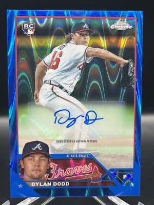 DYLAN DODD 2023 Topps Chrome BLUE RAYWAVE REFRACTOR ROOKIE AUTOGRAPH RC /150 🔥 - Image 1 of 2