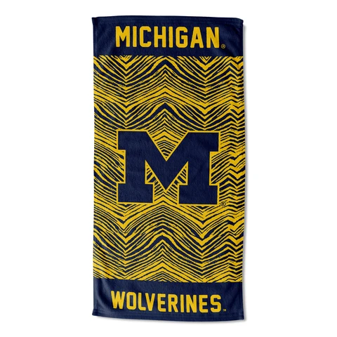 Northwest NCAA Michigan Wolverines State Line Beach Towel, 30x60 Cover