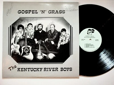 Kentucky River Boys Gospel N Grass Vinyl Autographed LP Bluegrass Signed Rare - Image 1 of 2