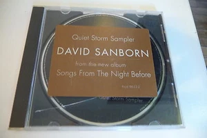 DAVID SANBORN CD PROMO QUIET STORM SAMPLER. BOITIER FENDU.  RIKKE/SPOOKY...  - Picture 1 of 2