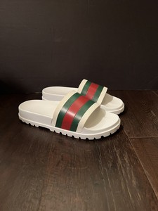 Gucci White Slide Sandals for Men for 