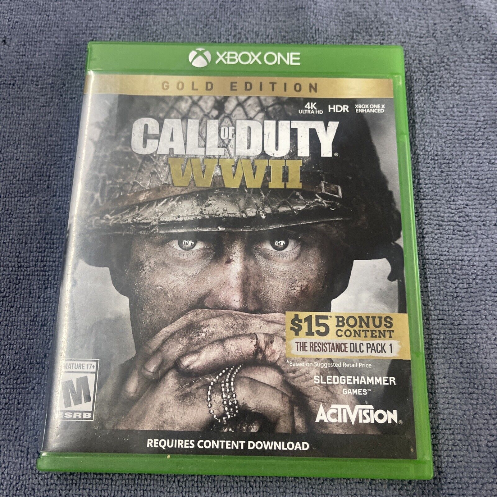 Call of Duty: WWII (Gold Edition 2018 Activision Xbox One) Free Fast Shipping