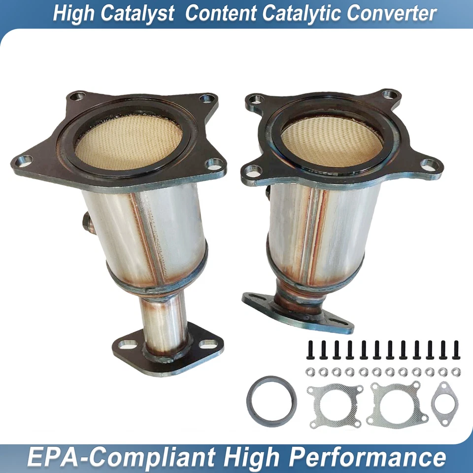 Pair Catalytic Converter For 2008-2012 Ford Taurus 3.5L / Lincoln MKX MKS MKZ - Image 1 of 4