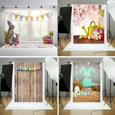 Easter Kids Photo Studio Eggs Flower Rabbit Background Photography Backdrop UK