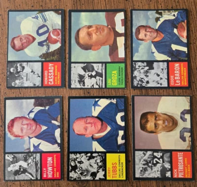 1962 TOPPS FOOTBALL #1 - #176 YOU PICK ****FREE SHIPPING**** - Image 1 of 4