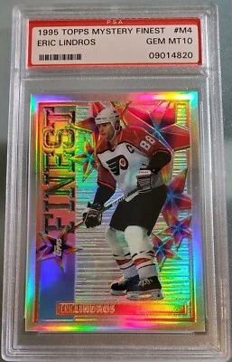 Eric Lindros TheGreat88 1995 T. MYSTERY FINEST ⭐REFRACTOR⭐ GEM MINT PSA 10 ~Pop1 - Image 1 of 4