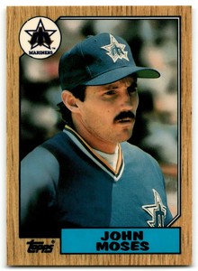 1987 Topps Tiffany John Moses Seattle Mariners #284