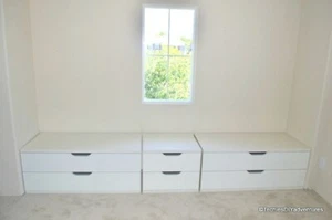 IKEA STOLMEN MODULAR drawers 2 x of 2 drawer units USED (vertical OR horizontal) - Picture 1 of 12