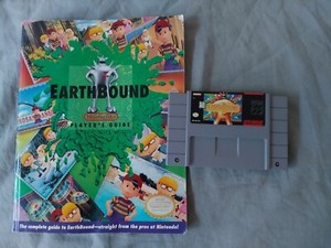 EARTHBOUND SNES - ORIGINAL CARTRIDGE + GAME GUIDE. TESTED + WORKS!!