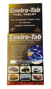 Enviro-Tab FUEL TABLETS Save Fuel Boost Octane Cut Emissions 10-Pack 200L tank - Picture 1 of 8