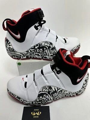 Nike Zoom LeBron IV 'Graffiti' Basketball DJ4888-100 Men’s Size 9 No Lid - Image 1 of 4