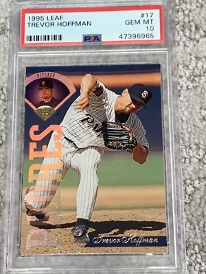 PSA 10 GEM MINT BASEBALL CARD HOF 1995 TREVOR HOFFMAN SAN DIEGO PADRES - Image 1 of 2