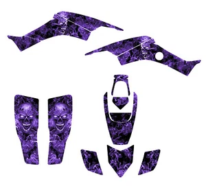 Graphics kit for Honda TRX 400 EX 400EX 1999 - 2007 NO9500 purple zombie skull - Picture 1 of 7