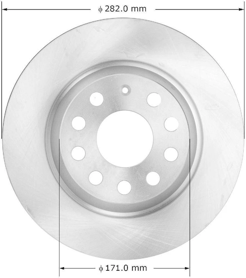 Disc Brake Rotor fits 2007-2014 Volkswagen CC Tiguan Eos  BENDIX - Image 1 of 1