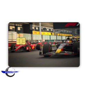 Carta di credito pelle vinile decalcomania Formula Uno Racing - Foto 1 di 2