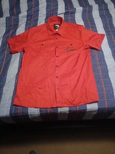 Friday the 13th Official Red Camp Crystal Lake Button Up Shirt - Size XL - Bild 1 von 10