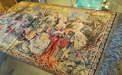 Vintage Tapestry WALL HANGING Edwardian/ English 18x35.  Lot # 18 • 29.74$