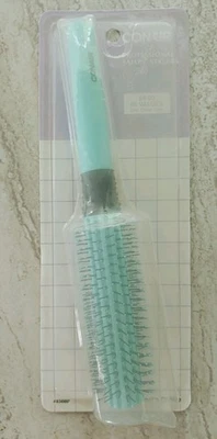 Conair 24 Row Full Round Hair Brush Green Aquamarine #836BP Vintage 1988 New - Image 1 of 4