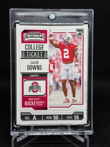 CALEB DOWNS 2024 NIL Ohio State College Ticket #3 - Picture 1 of 2