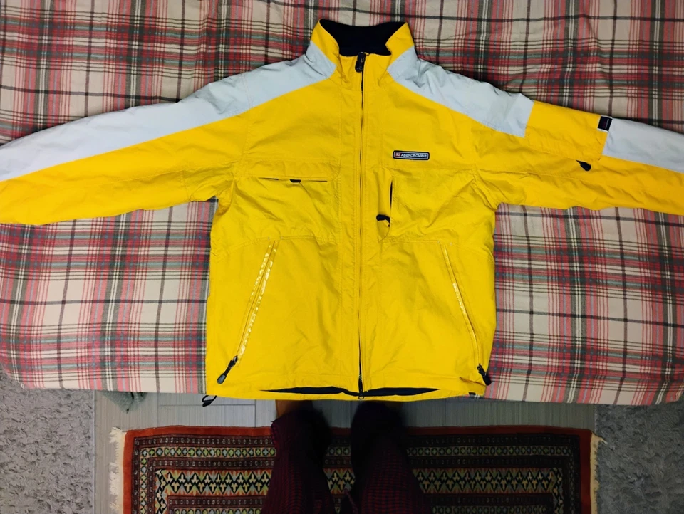 Chaqueta de Invierno Abercrombie & Fitch A92 Amarilla Esquí Snowboard Talla Med Usada Foto 1 de 4