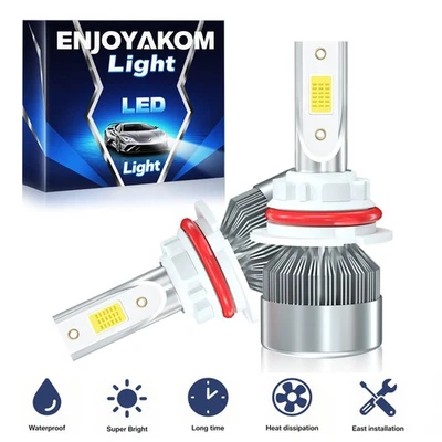 For Ford F-Super Duty 1988-1991 LED Headlight Bulbs High Low Beam Kit 9004 HB1 - Image 1 of 4