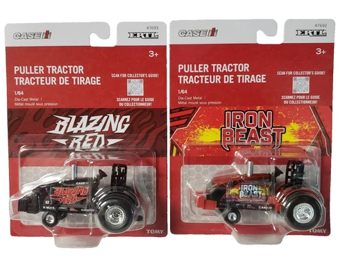 2025 ERTL 1:64 PULLER CASE IH BLAZING RED & IRON BEAST "CHASE" Pulling Tractors - Image 1 of 1