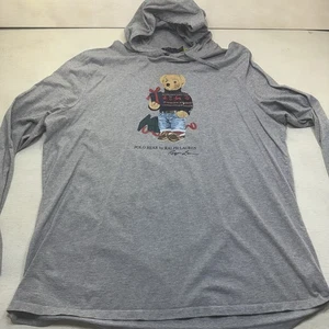 Ralph Lauren Polo Bear camicia uomo grande leggera con cappuccio XXL - Foto 1 di 18