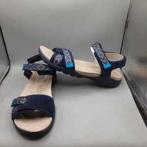 Clarks Amanda Sprint Sandals Women's 8M Blue Navy A237 - Picture 1 of 9