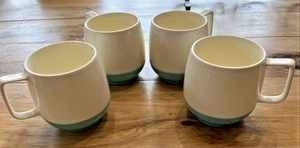 1960er Vacron Bopp Decker Doppelwand Becher 8 Unzen Kaffeetassen 4er Set - Bild 1 von 4