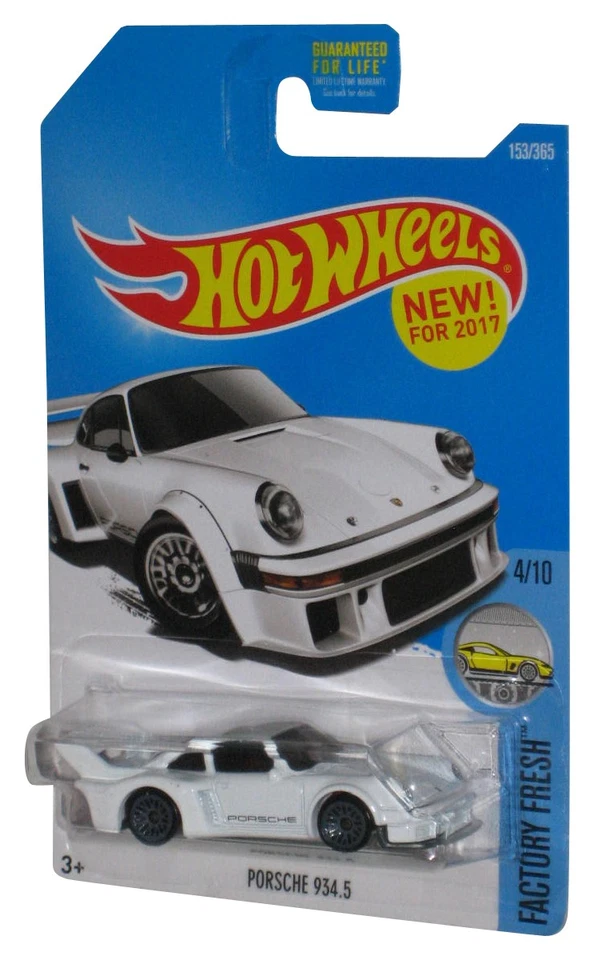 Coche de juguete blanco Porsche 934.5 153/365 Hot Wheels nuevo de fábrica 4/10 (2017) Foto 1 de 1