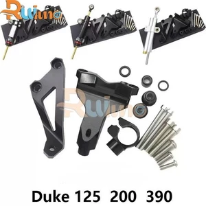 For DUKE 125 200 390 2013-2018 Motorcycle Steering Stabilizer Damper Stand Kit - Picture 1 of 5