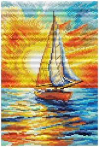 Sails in the Sunlight BC8101 Counted Cross Stitch Kit - Picture 1 of 2