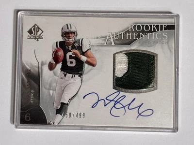 2009 SP Authentic Mark Sanchez RC 450/499 Auto Rookie Authentics Patch Card #393 - Image 1 of 2