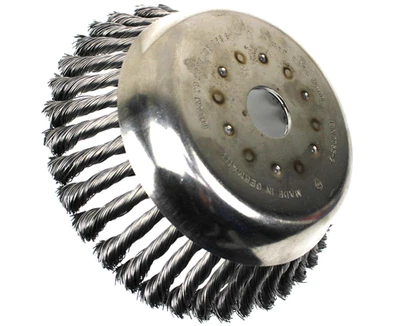 180 x 25,4 mm LESSMANN Unkrautbürste Kegel gezopft für Freischneider Husqvarna