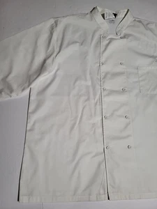 (#7) Dickies Short Sleeve Men's Chef Shirt Size 4XL White - Picture 1 of 7