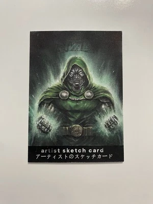 2025 Rivals Japan Studio MARVEL Doctor Doom- Victor Von Doom Sketch Card 1/1 - Image 1 of 4