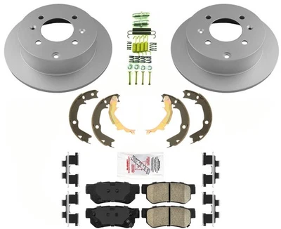 REAR GEO Coated Disc Brake Rotors & Ceramic Pads FIts 1999-2005 Hyundai Sonata - Image 1 of 4
