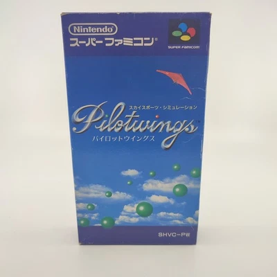 Pilotwings w/box 1990 Nintendo Super Famicom SFC SNES NTSC-J Japan Flight sim - Image 1 of 4