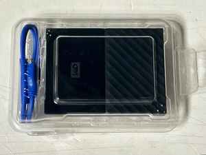 1TB Western Digital My Passport Portable External Hard Drive P/N: WDBFKF0010BBK - Picture 1 of 7