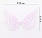 Angel Wings, White AB Large Appliques Ideal for DIY Bow Crafts x10