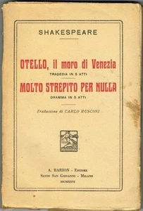 Shakespeare, Otello il moro di Venezia - Molto strepito per Nulla (1926) Barion - Imagen 1 de 4