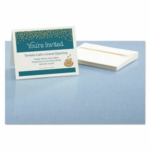 Avery Textured Note Cards Inkjet 4 1/4 x 5 1/2 Uncoated White 50/Bx w/Envelopes - Picture 1 of 3