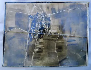 WW1 AUSTRALIAN AERIAL PHOTOGRAPH OF NOISEL, FRANCE 1916, FARMS, SHELL HOLES ETC - Picture 1 of 14