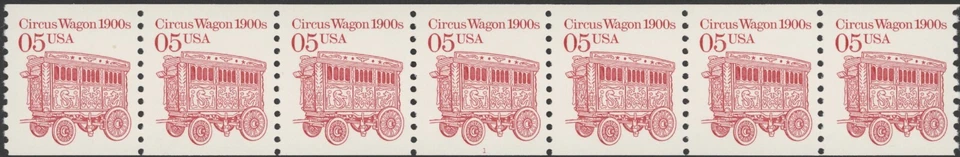 1991 US Scott #2452 Transportation Series: 5c Circus Wagon, PNC7 Plate #1 MNH - Image 1 of 1