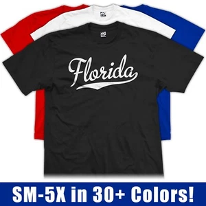 Florida Script T-Shirt | Sports Team Football Baseball Jersey Gift Fan Tee Shirt - Picture 1 of 35