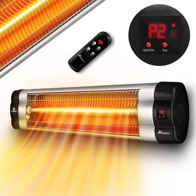 Stufa Esterno Riscaldamento Lampada Elettrica Riscaldatore Infrarossi 2000W LED - Immagine 1 di 4