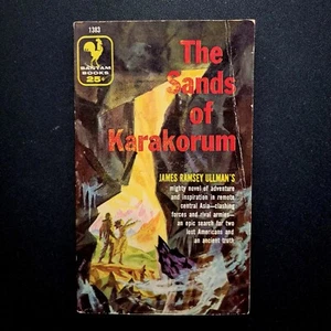 "Sands of Karakorum" (James Ullman 1955) Rare/Vintage Paperback Pulp Bantam 1383 - Picture 1 of 4
