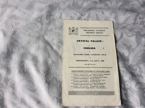Friendly Crystal Palace V Chelsea 13 1968 - Imagen 1 de 1